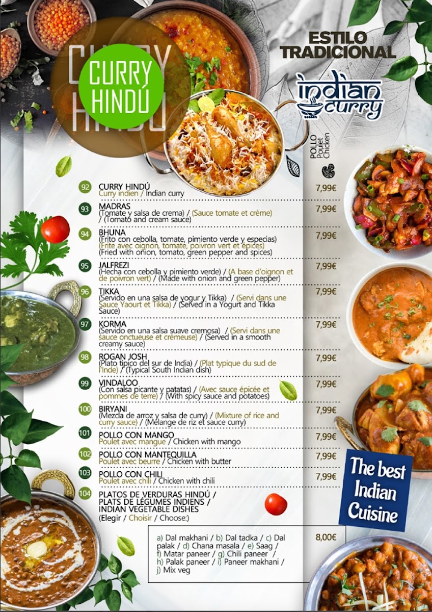 Menu Punjab Kebab Restaurante Indian Cuisine-1